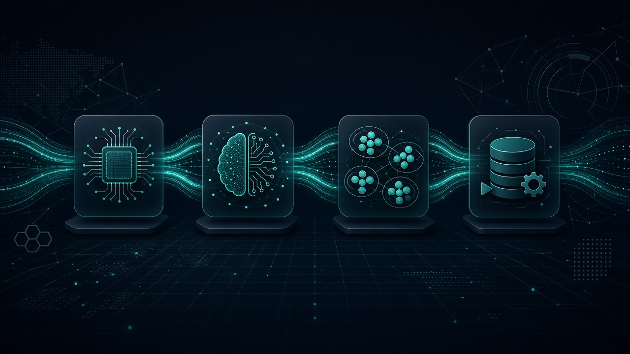 Patru module de instrumente digitale interconectate reprezentând funcționalitățile platformei Vălezorin